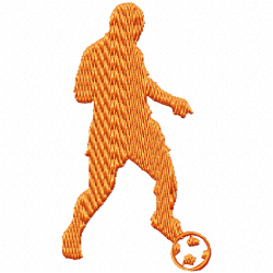 Sports Silhouette Embroidery Design 9